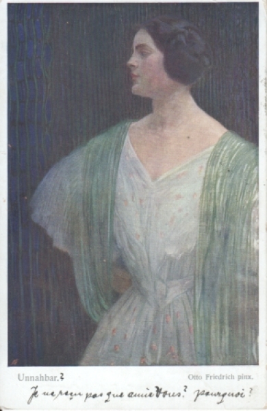 Damenbildnis (Zeichnung) 1912 95 001 A ● - Porträt Frauen
